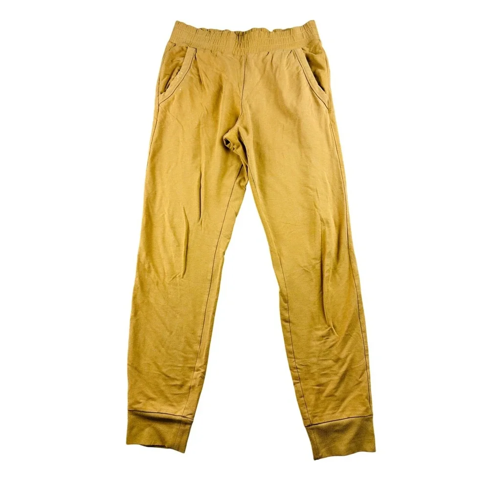 Alo Yoga Urban Moto Joggers Women S Yellow Sweatpants Athleisure Streetwear